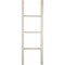 Ekena Millwork 15"W x 48"H x 3 1/2"D Vintage Farmhouse 3 Rung Ladder, Barnwood Decor Collection, Chalk Dust White DECR015X048X04LDRWH - alternate 3